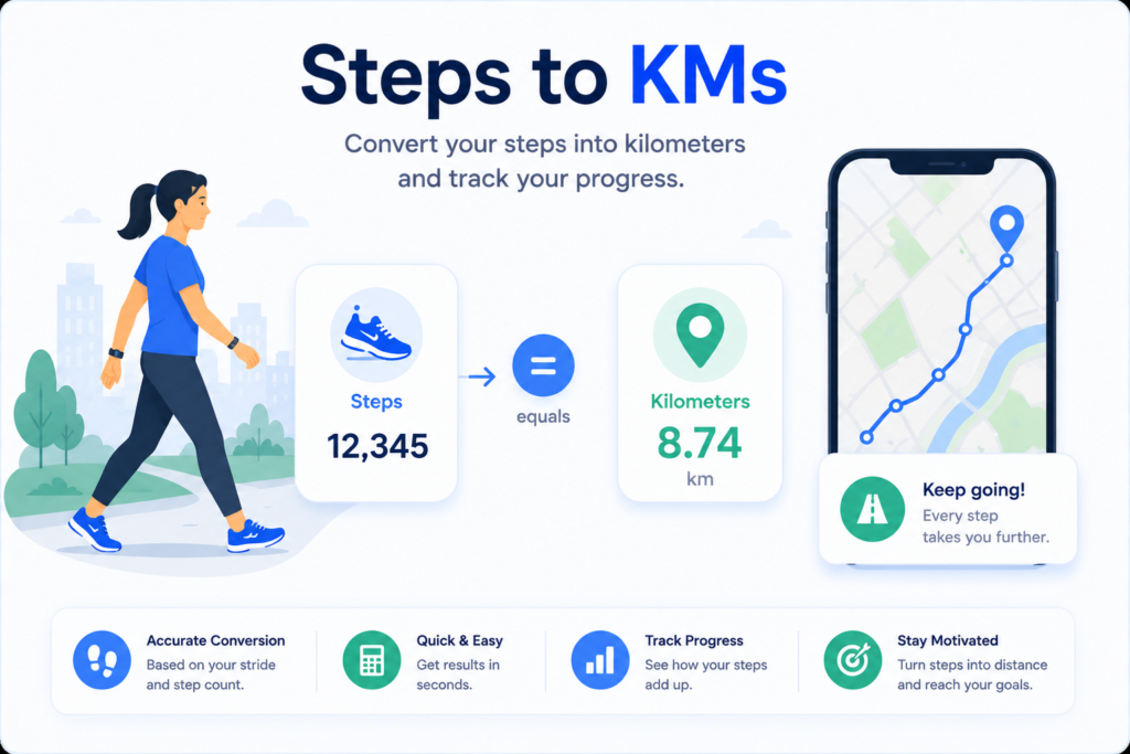 Steps to KM Calculator